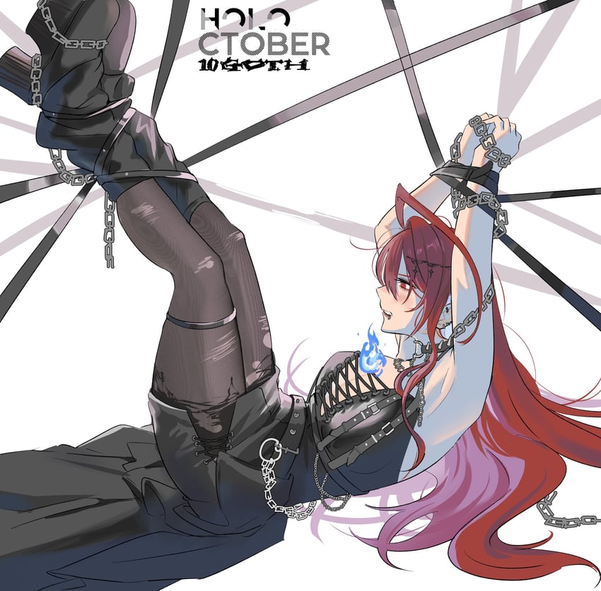elizabeth rose bloodflame (hololive and 1 more) drawn by set7