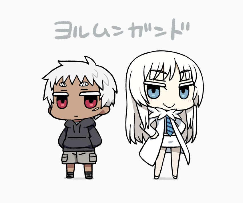 koko hekmatyar and johnathan mar (jormungand) drawn by chan_co
