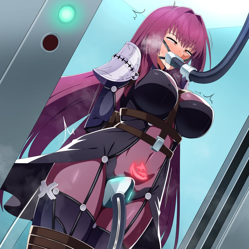 scathach (fate and 1 more) drawn by amibanottoki