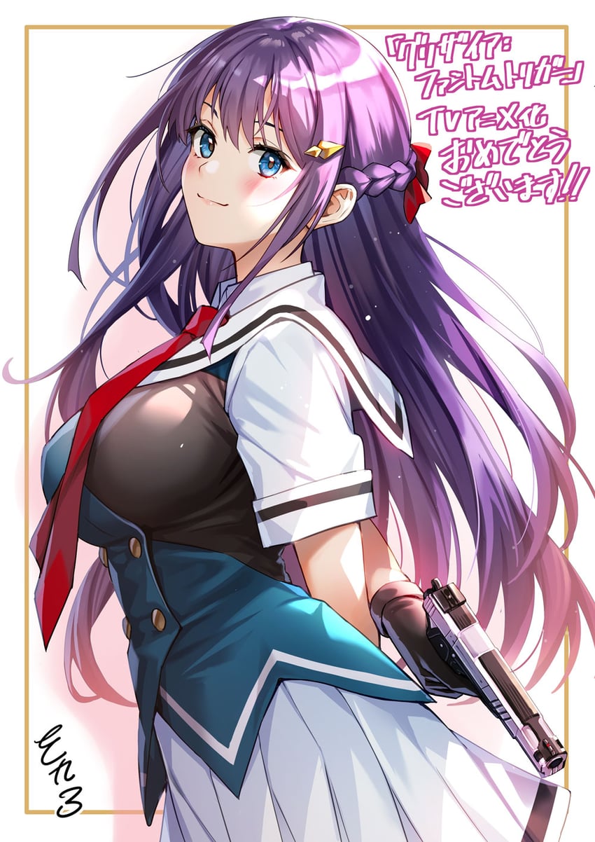 fukami rena (grisaia and 1 more) drawn by sankuro_(agoitei)