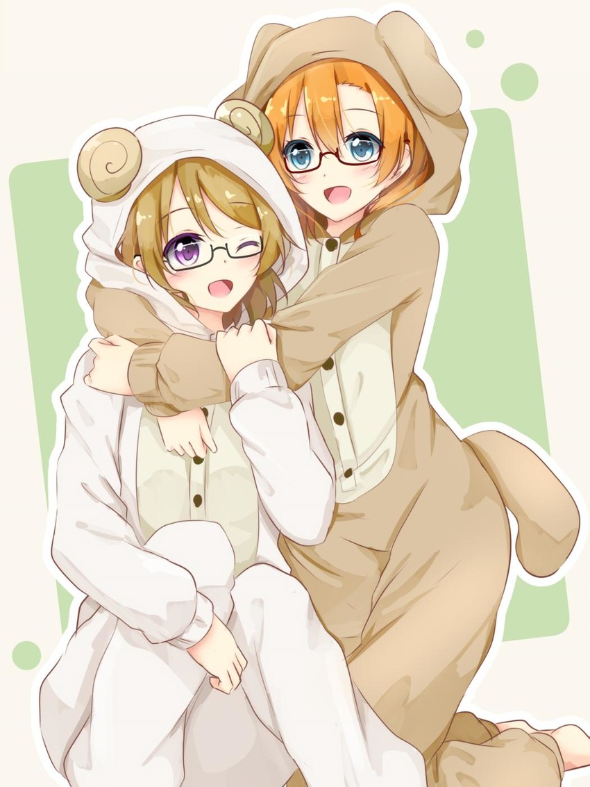kosaka honoka and koizumi hanayo (love live! and 1 more) drawn by shiina_kuro
