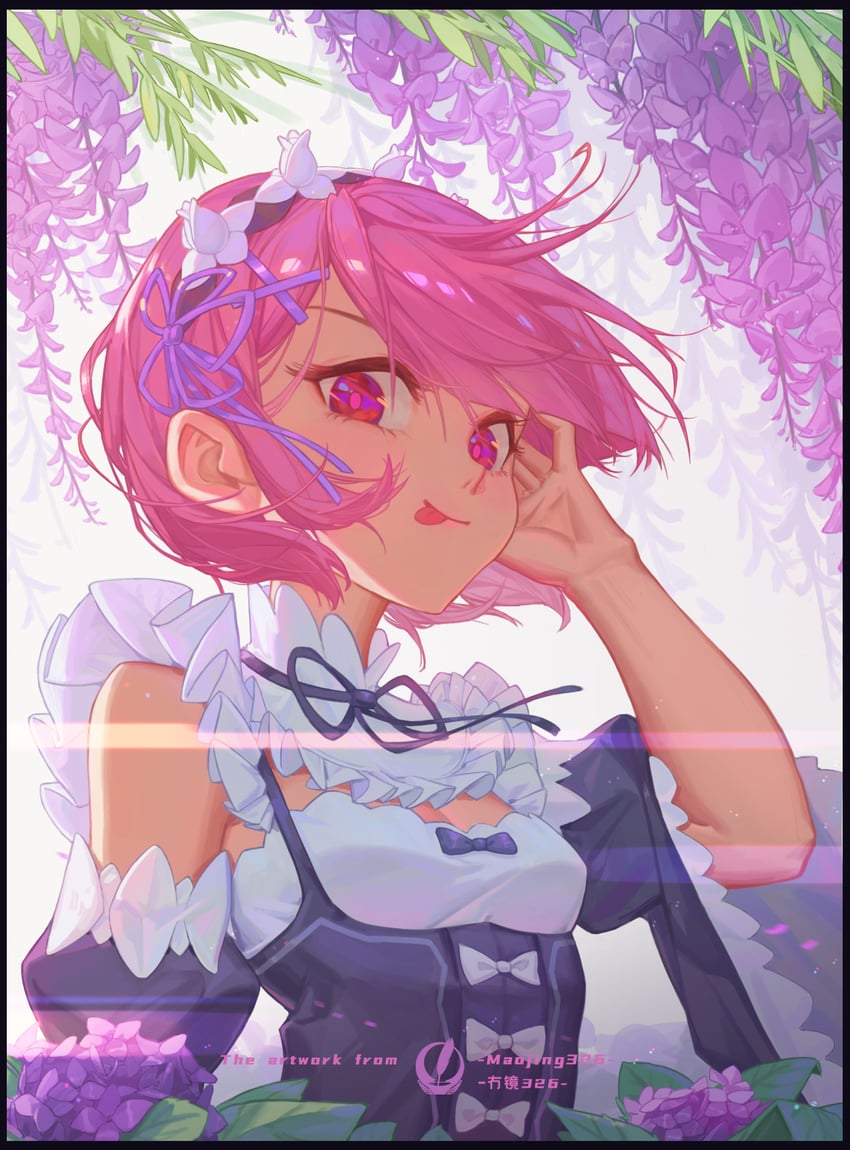 ram (re:zero kara hajimeru isekai seikatsu) drawn by maojing