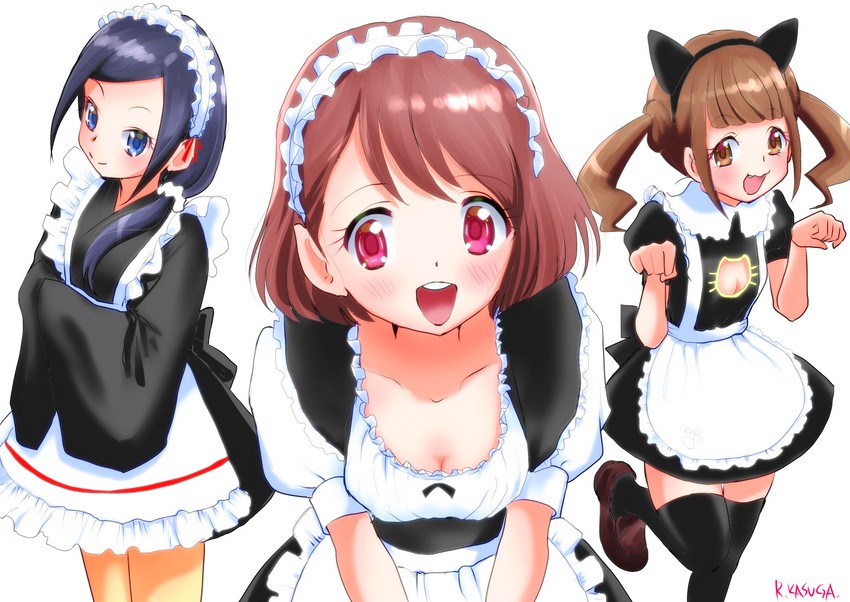 hanadera nodoka, hiramitsu hinata, and sawaizumi chiyu (precure and 1 more) drawn by kasuga_rurito