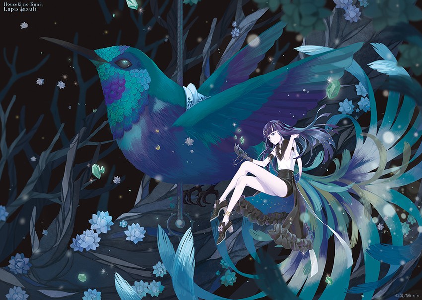 lapis lazuli (houseki no kuni) drawn by mizixmunin