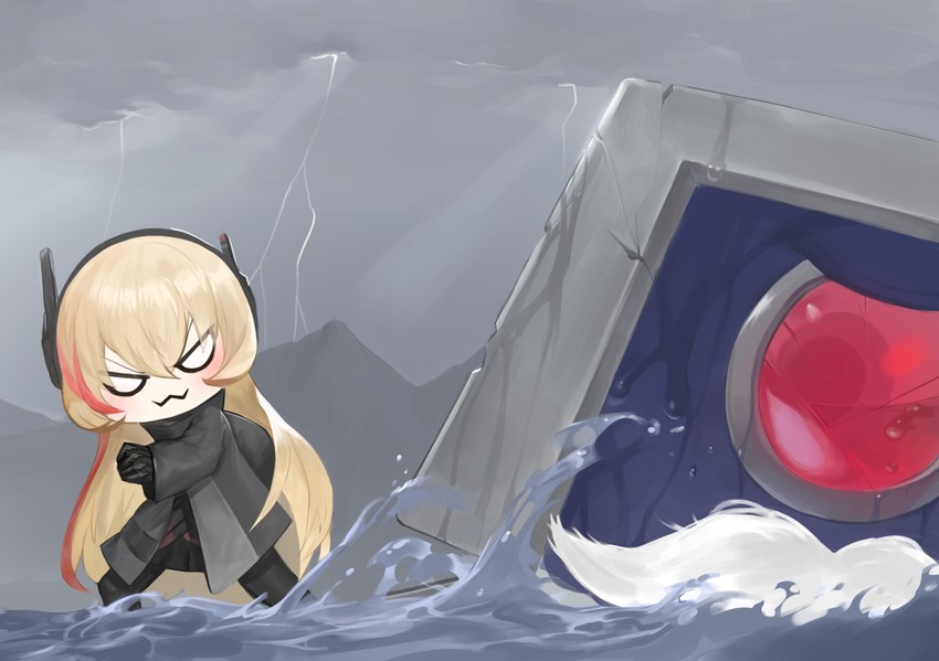 m4 sopmod ii, dinergate, and m4 sopmod ii jr (girls' frontline) drawn by dokomon