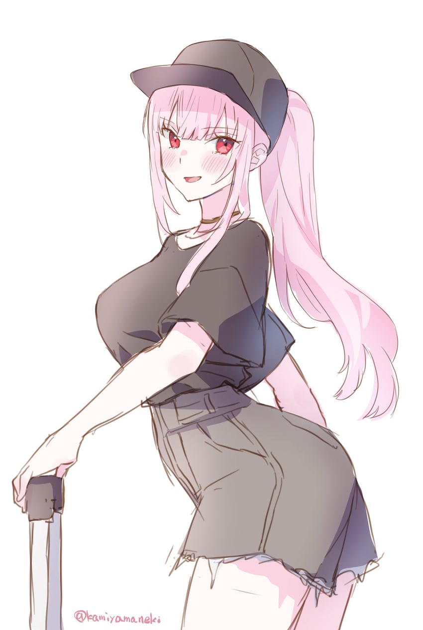 mori calliope (hololive and 1 more) drawn by kamiya_maneki