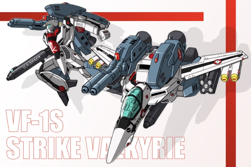 vf-1, ichijou hikaru, vf-1s, and vf-1 strike (macross and 1 more) drawn by fujiwara_yuuzou