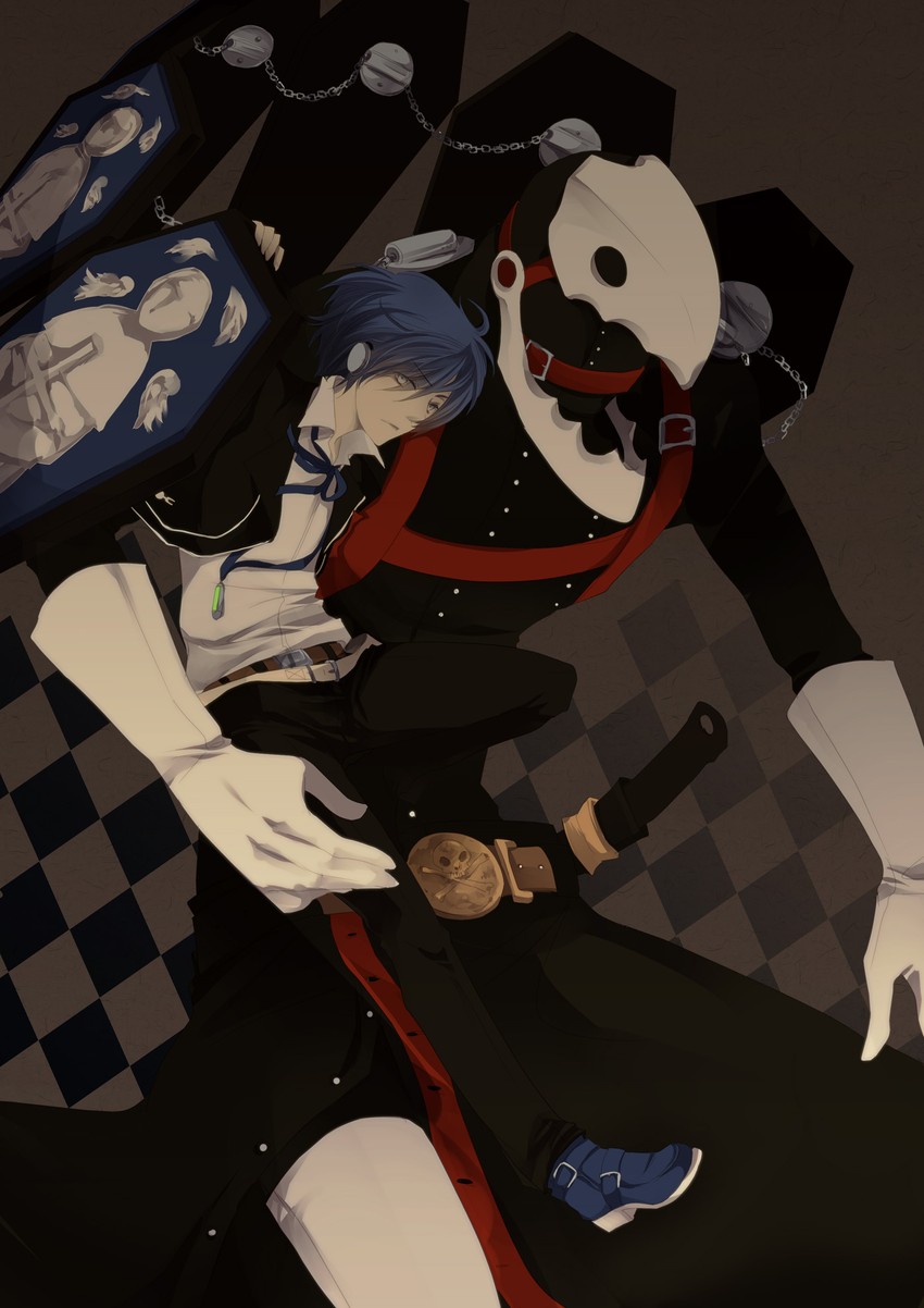 yuuki makoto and thanatos (persona and 1 more) drawn by jikei