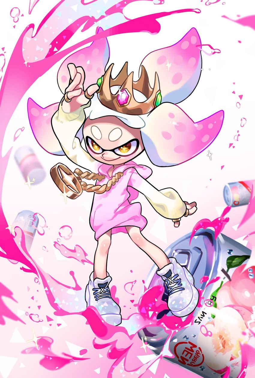 pearl (splatoon and 2 more) drawn by paripi_nasubi