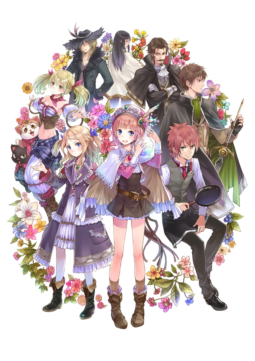 rorolina frixell, sterkenburg cranach, cuderia von feuerbach, lionela heinze, astrid zexis, and 5 more (atelier and 1 more) drawn by kishida_mel