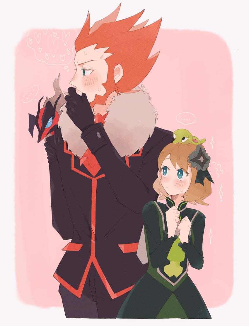 serena, lysandre, zygarde, yveltal, and zygarde core (pokemon and 2 more) drawn by hime_(himetya105)