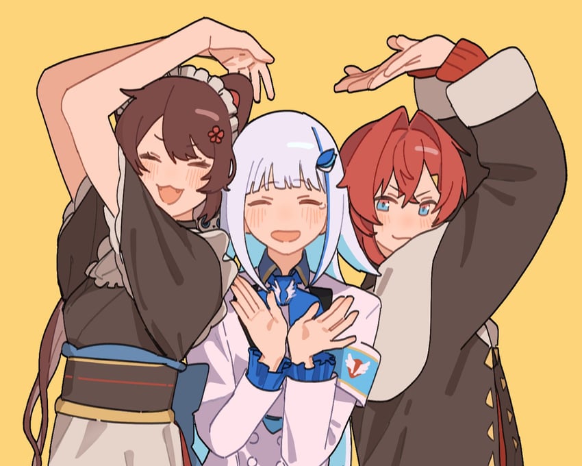 lize helesta, ange katrina, and inui toko (nijisanji) drawn by aji_(eatfishfly)