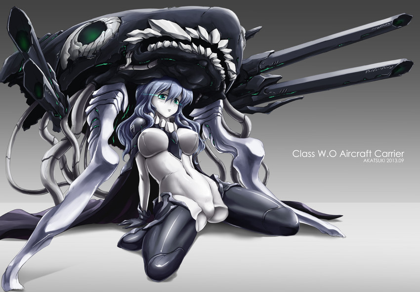 wo-class aircraft carrier (kantai collection) drawn by akatsuki_akane