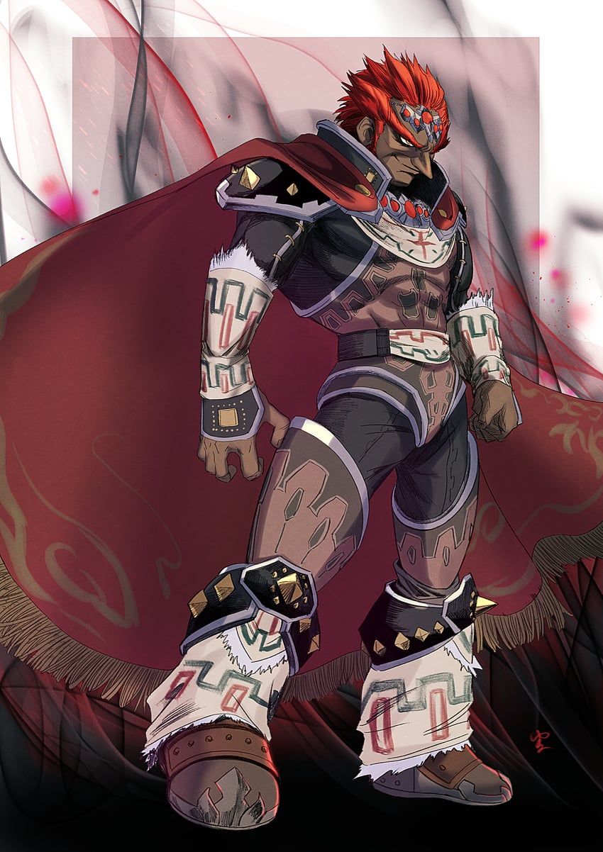 ganondorf (the legend of zelda and 1 more) drawn by yuuri_(fukuroudou)