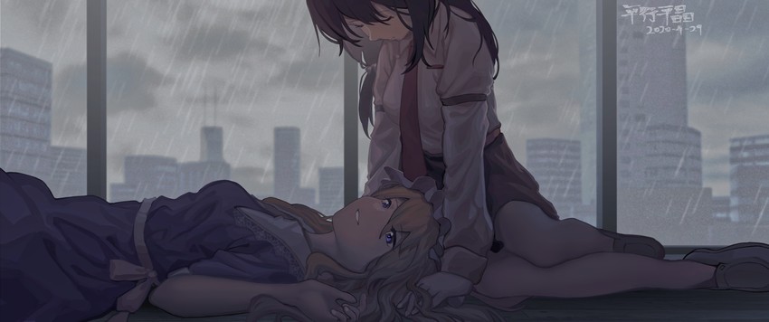 usami renko and maribel hearn (touhou) drawn by furahata_gen