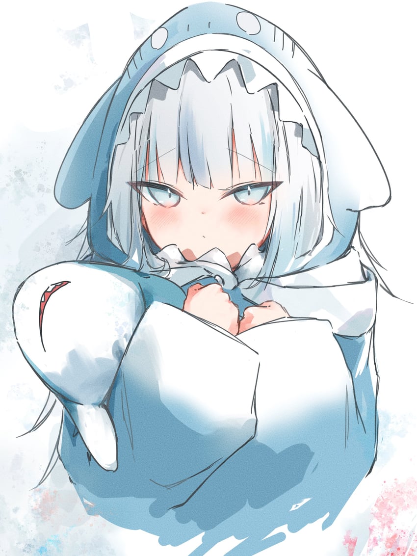 gawr gura (hololive and 1 more) drawn by tata_b_o_x
