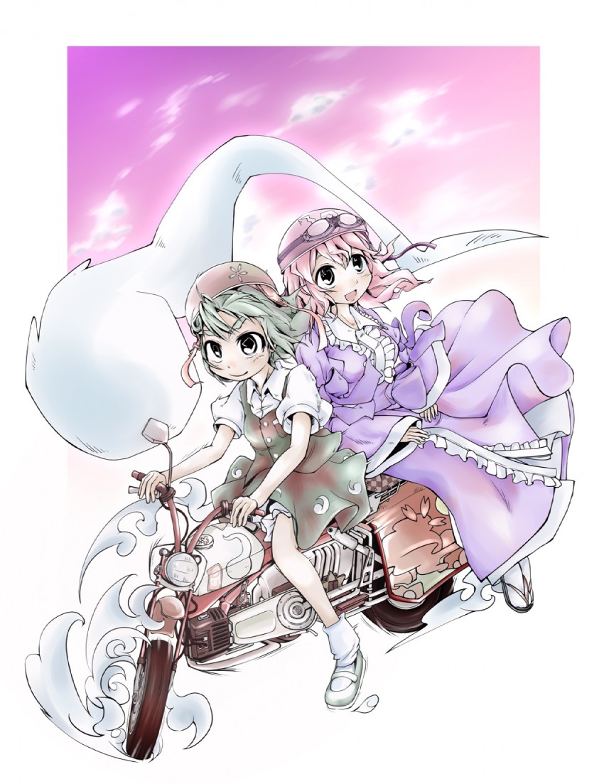 konpaku youmu and saigyouji yuyuko (touhou) drawn by ohirugohan_taru
