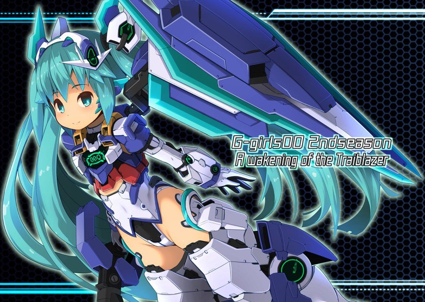 00 qan[t] (gundam and 2 more) drawn by garoudo_(kadouhan'i)