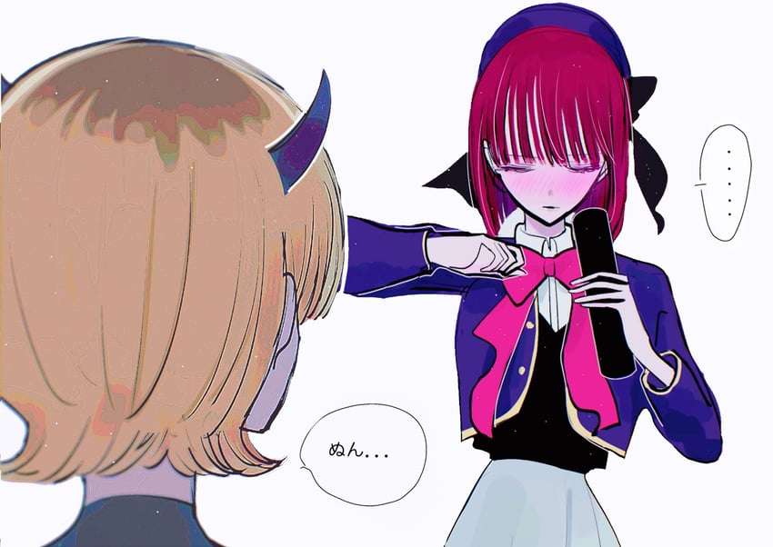 arima kana, memcho, and han megumi (oshi no ko and 1 more) drawn by monthi