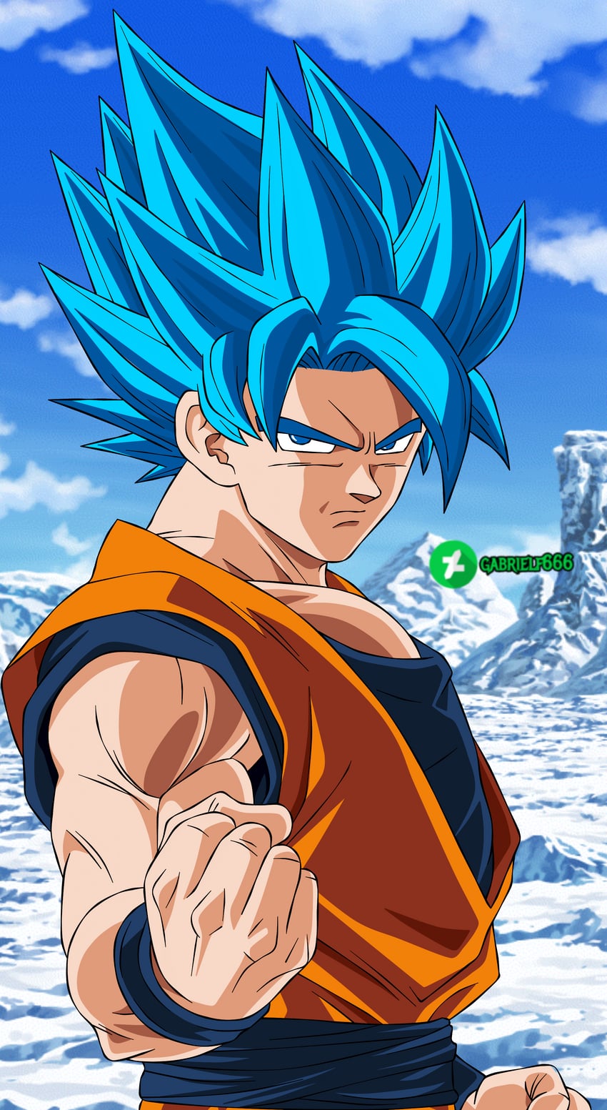 son goku (dragon ball and 1 more) drawn by gabrielf666
