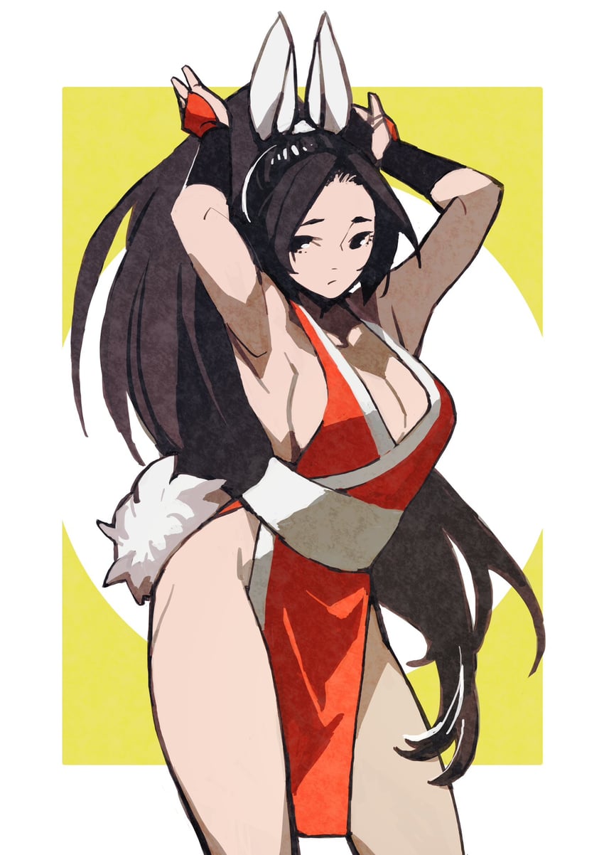shiranui mai (the king of fighters and 1 more) drawn by e-kaki
