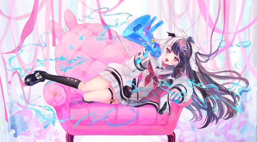 yorumi rena (nijisanji and 1 more) drawn by sekai_tsuzuru