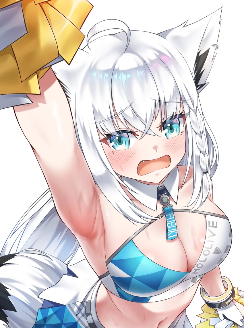 shirakami fubuki (blue archive and 1 more) drawn by kitosan_(user_wtmz2482)