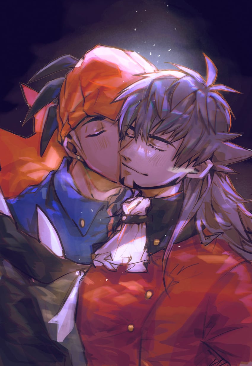 leon and raihan (pokemon and 1 more) drawn by chiyo_(miichiyochin)