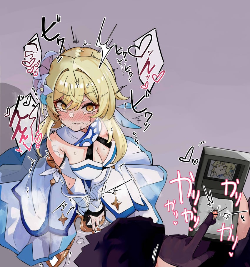 lumine, cicin mage, and electro cicin mage (genshin impact) drawn by lucifina_006