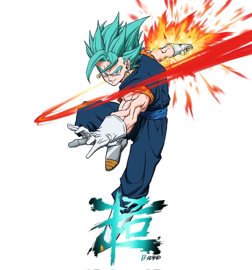 vegetto (dragon ball and 1 more) drawn by bakarott