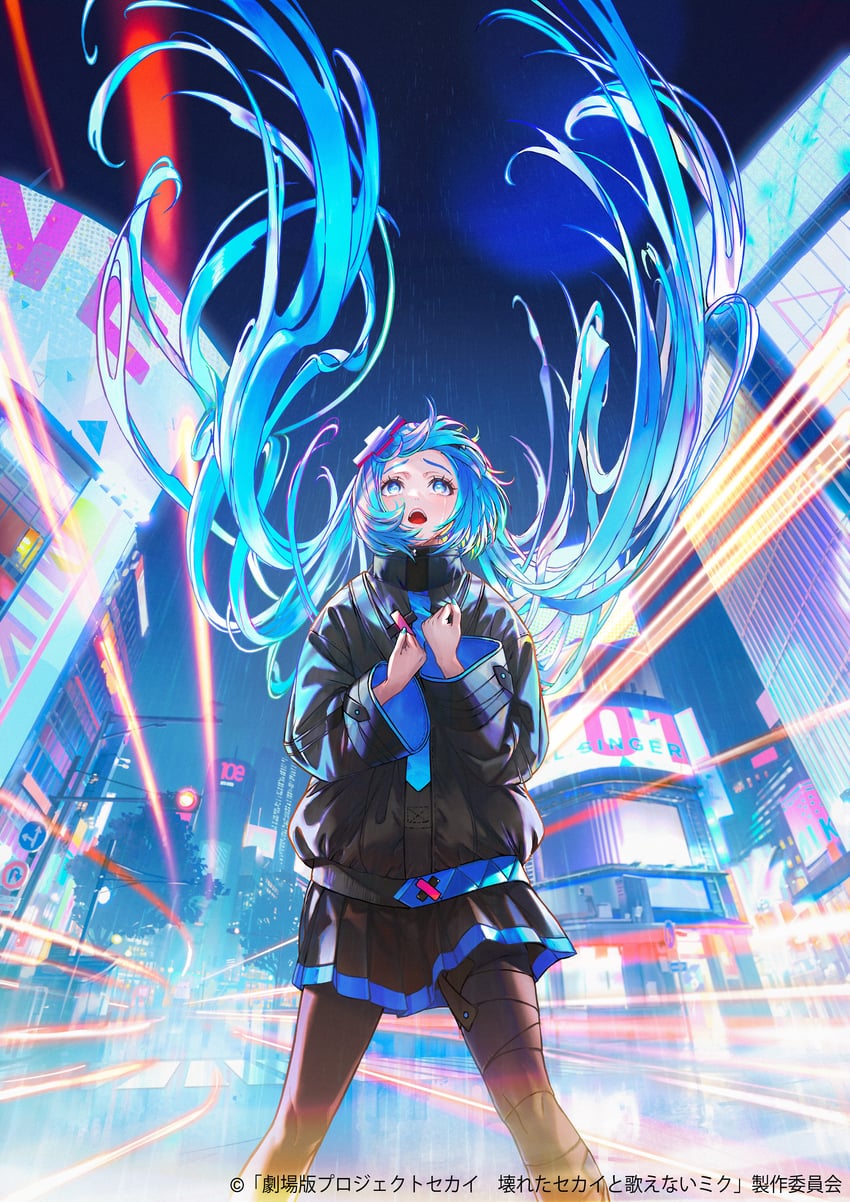 hatsune miku and batsu miku (vocaloid and 2 more) drawn by nababa