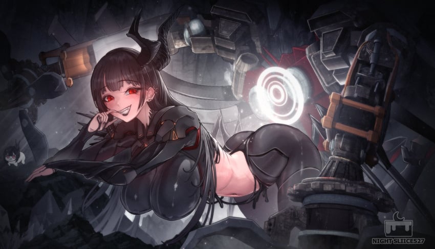doro and behemoth (goddess of victory: nikke) drawn by luongnights