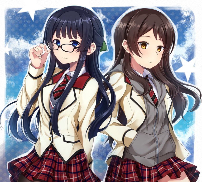 kitazawa shiho and mogami shizuka (idolmaster and 2 more) drawn by kurousagi_yuu