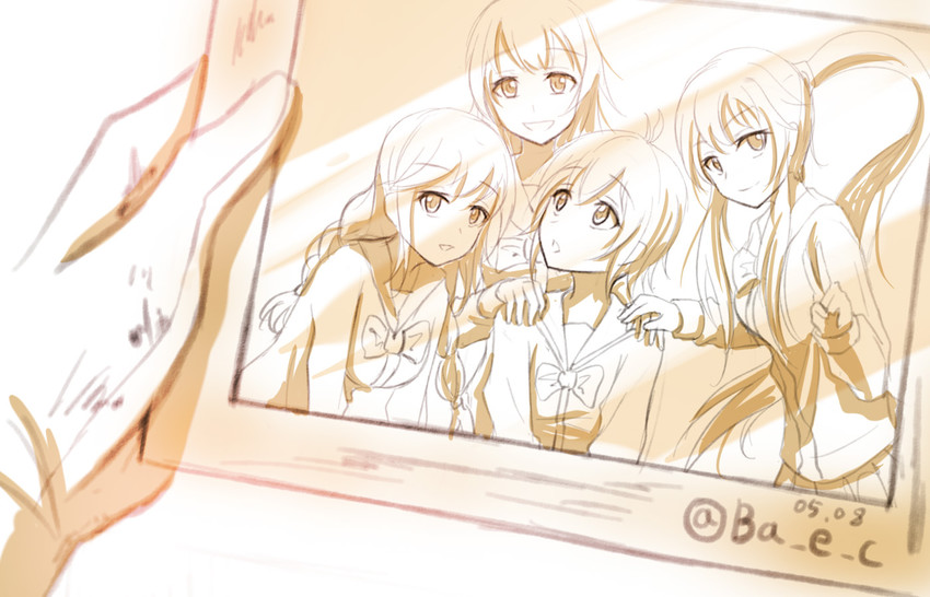 yahagi, noshiro, agano, and sakawa (kantai collection) drawn by bae.c