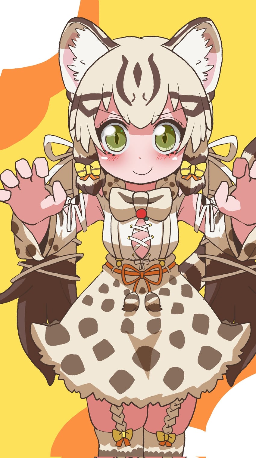 geoffroy's cat (kemono friends and 1 more) drawn by onaji_(sokudo_seigen)