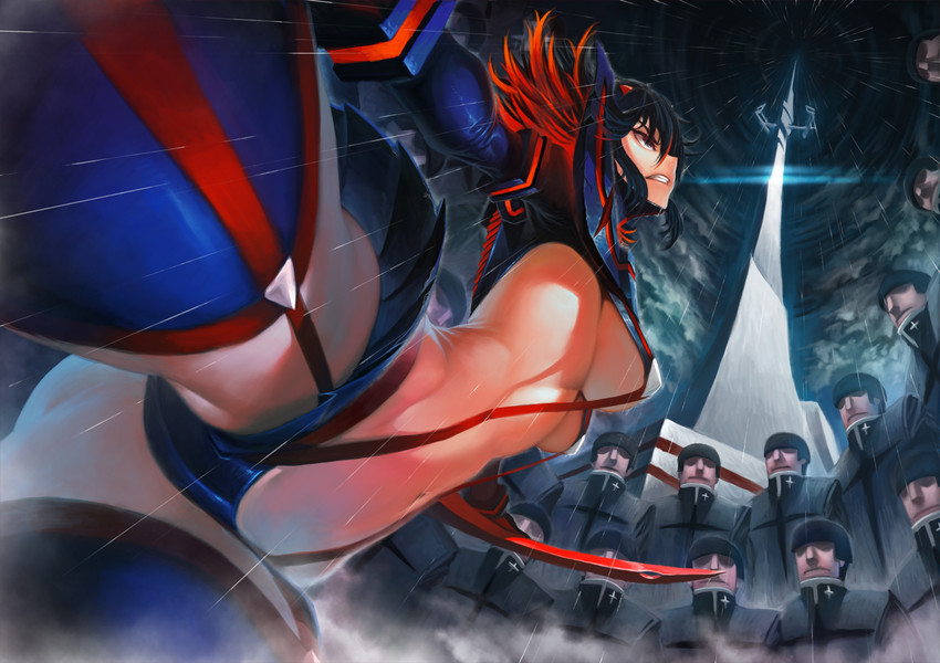 matoi ryuuko and senketsu (kill la kill) drawn by tianzhong_zhongtian
