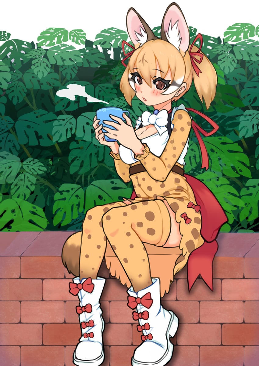 large-spotted genet (kemono friends and 1 more) drawn by illu_(illu_stratos)