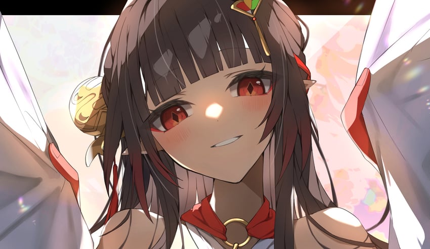 lingsha (honkai and 1 more) drawn by moderate_gold