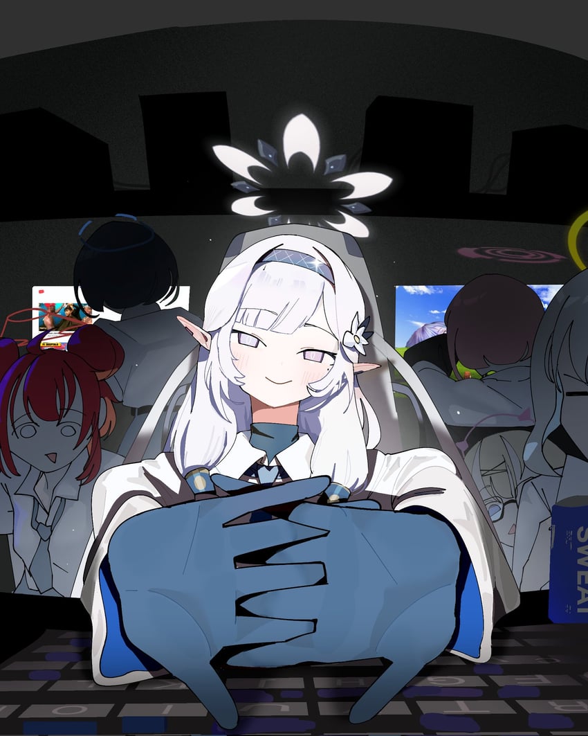souryuu asuka langley, ayanami rei, himari, eimi, maki, and 3 more (blue archive and 6 more) drawn by umar_langit