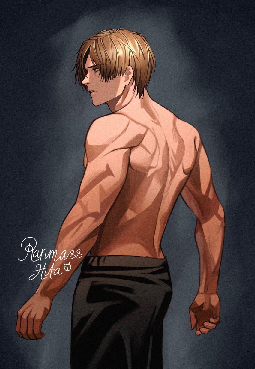 leon s. kennedy (resident evil and 1 more) drawn by ranma88hita