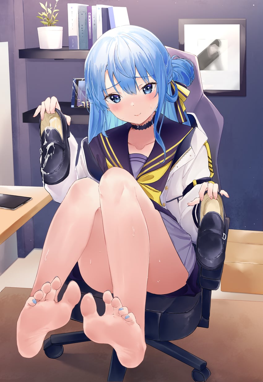 hoshimachi suisei (hololive) drawn by kou_futoshi