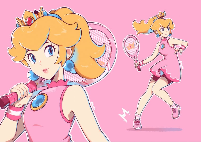 princess peach (mario and 2 more) drawn by saiwo_(saiwoproject)