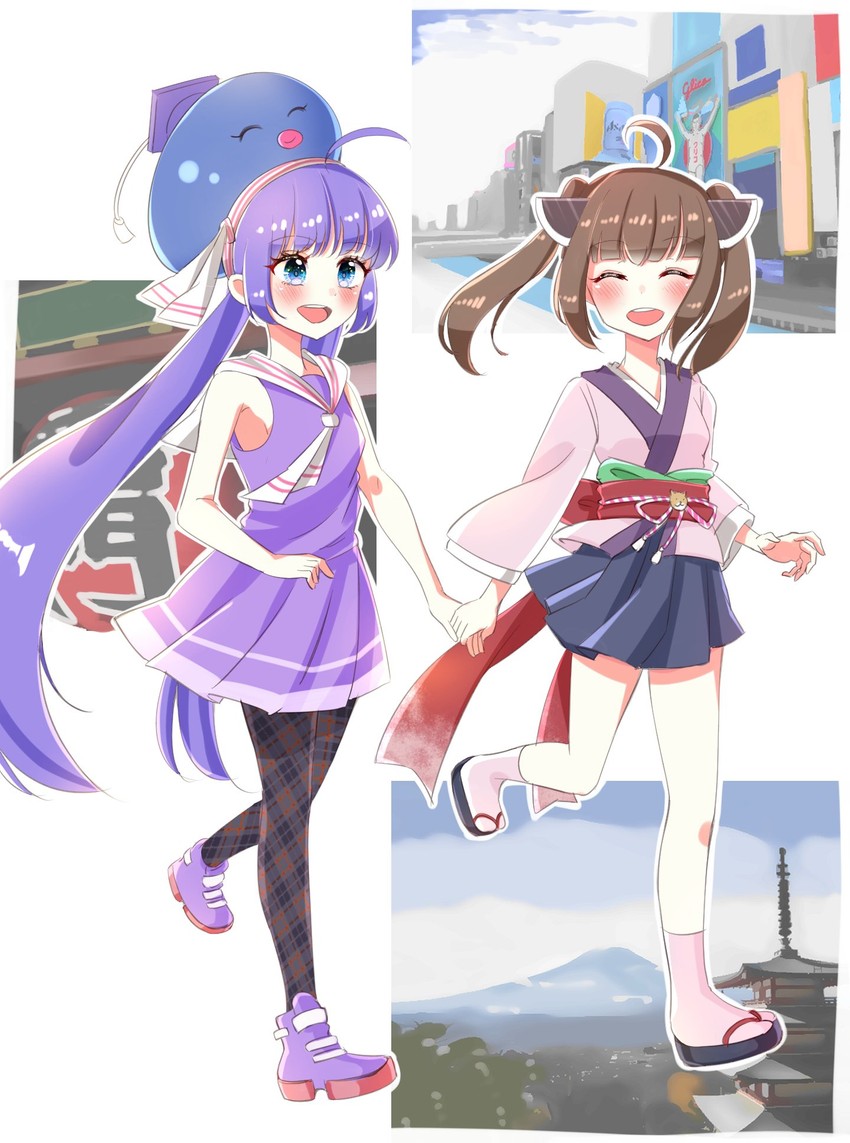 touhoku kiritan and otomachi una (vocaloid and 2 more) drawn by hasei_(hasei01)