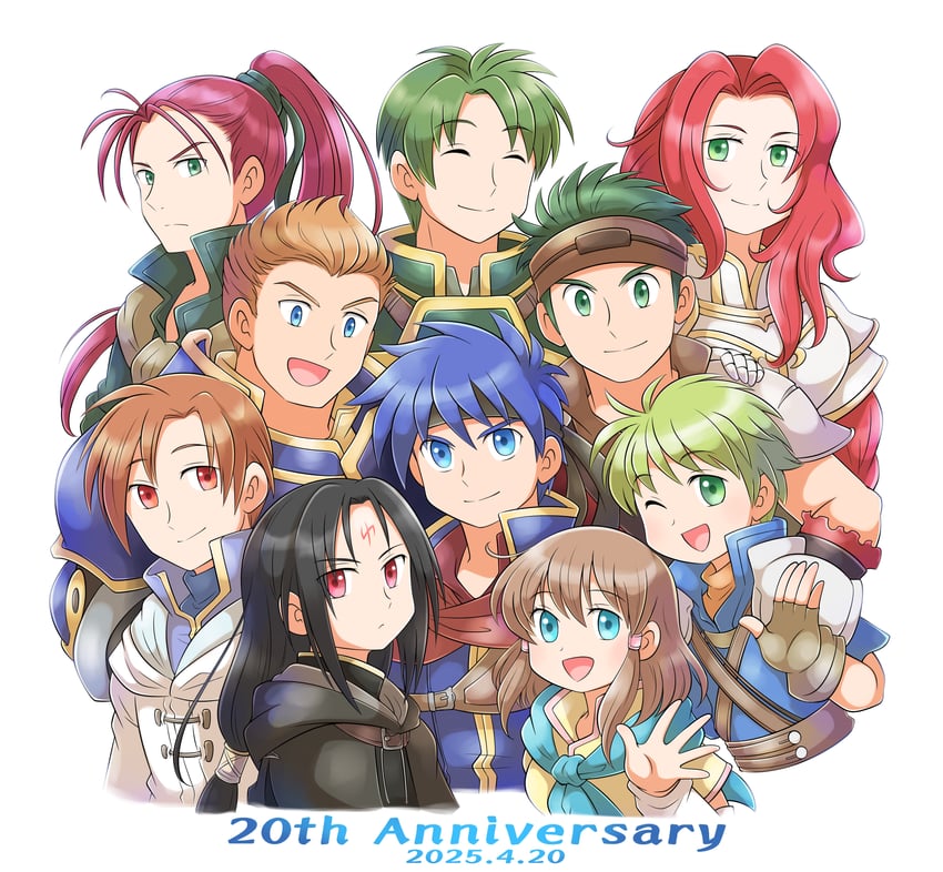 ike, soren, mist, titania, boyd, and 5 more (fire emblem and 1 more) drawn by aogaeru_(pixiv46613656)