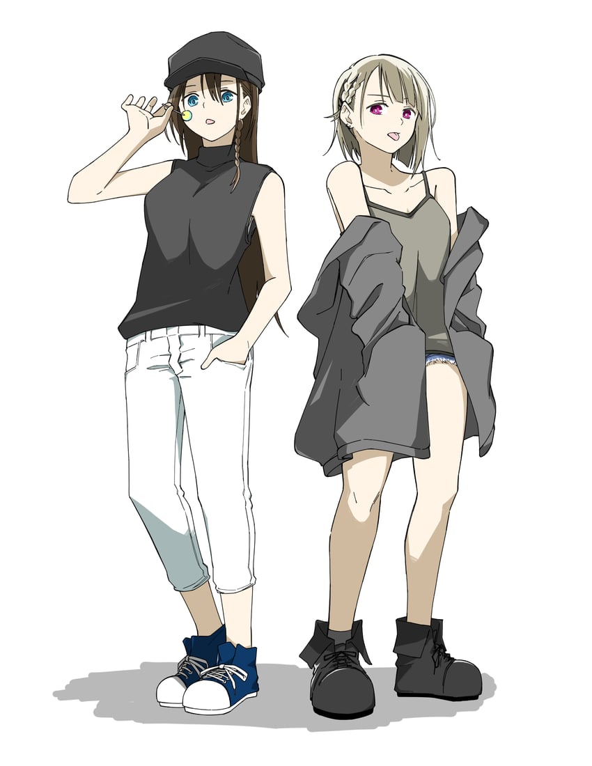 osaka shizuku and nakasu kasumi (love live! and 1 more) drawn by haruruhaharur