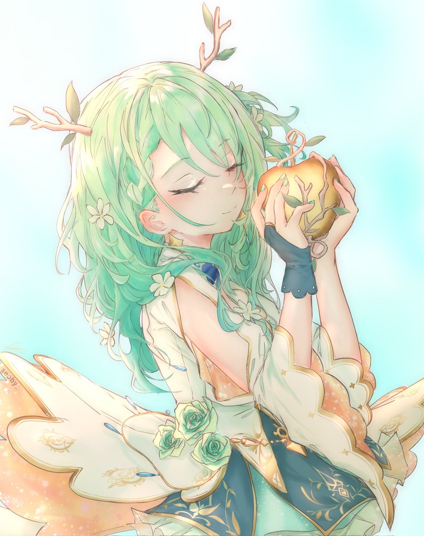 ceres fauna (hololive and 1 more) drawn by seoby