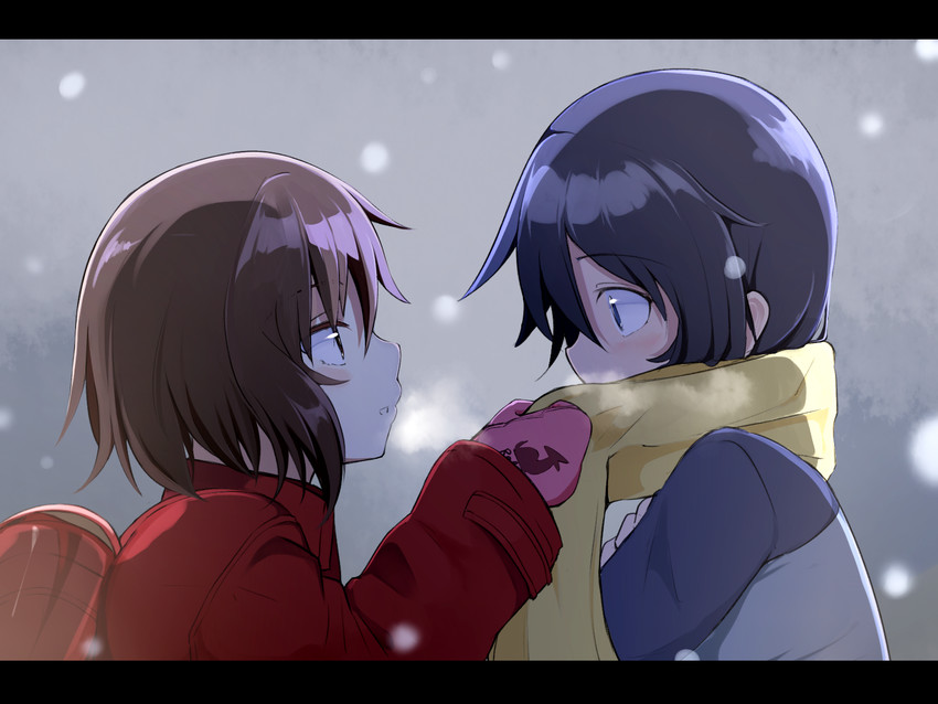 hinazuki kayo and fujinuma satoru (boku dake ga inai machi) drawn by kazenoko