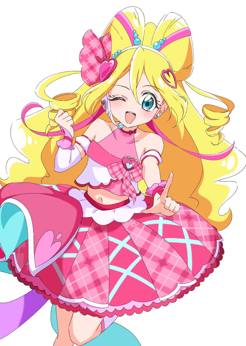 sakura uta and cure idol (precure and 1 more) drawn by 09_xyz
