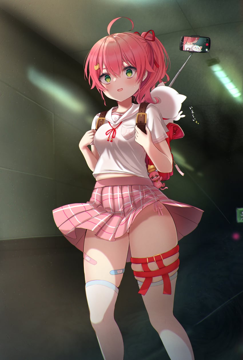 sakura miko, 35p, and kintoki (hololive) drawn by terra_bose