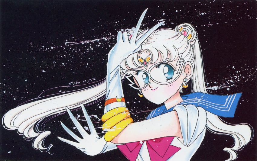 tsukino usagi and sailor moon (bishoujo senshi sailor moon) drawn by takeuchi_naoko
